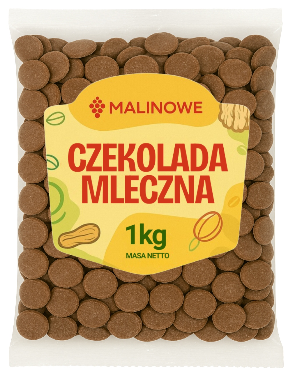 Levně Mléčné Čokoláda Pastilky 1kg Čokoláda Premium Kvalita