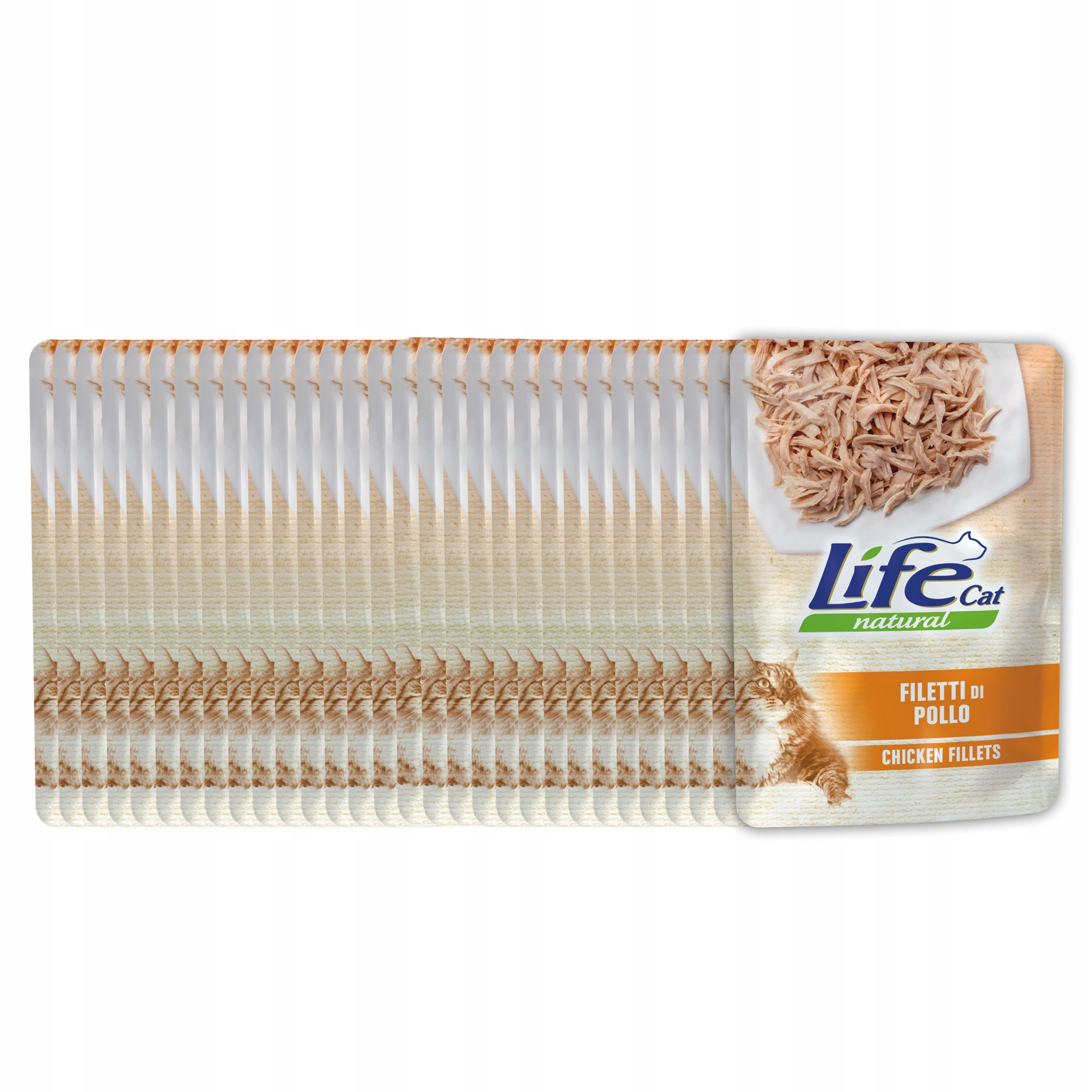 Levně Life Cat Natural Krmivo pro kočky kapsička Set 30x70g Filé z kuřecího masa