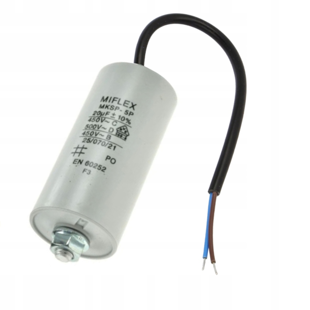 

Kondensator silnikowy Miflex 25uF 450Vac Polski