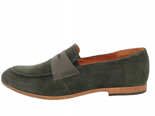 PÓŁBUTY MĘSKIE MOKASYNY ZAMSZ CASUAL AGDA 39