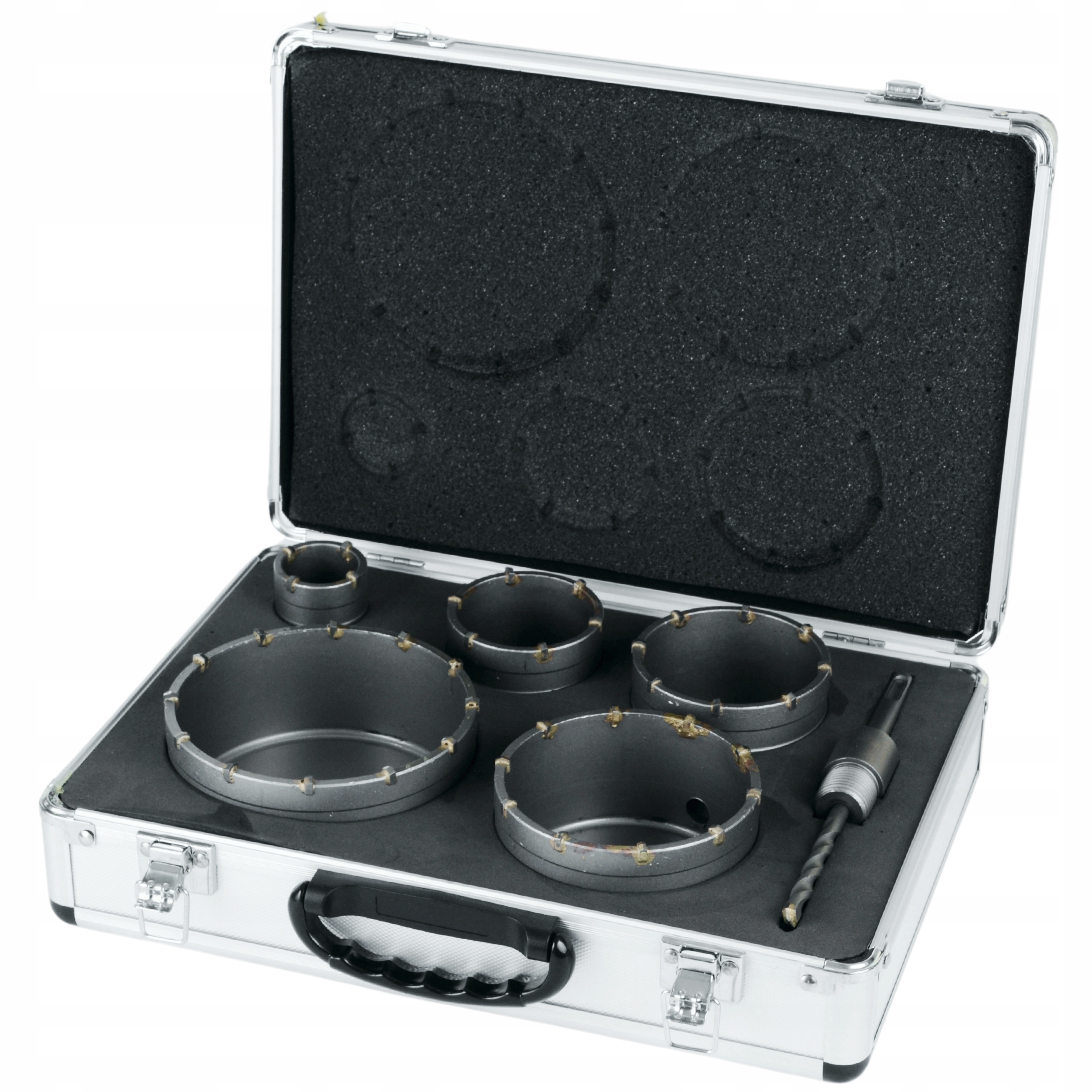 Black/boxer bx492 Otvory Pro Beton Muru 6PCS Sds Plus Krajkový Kufr