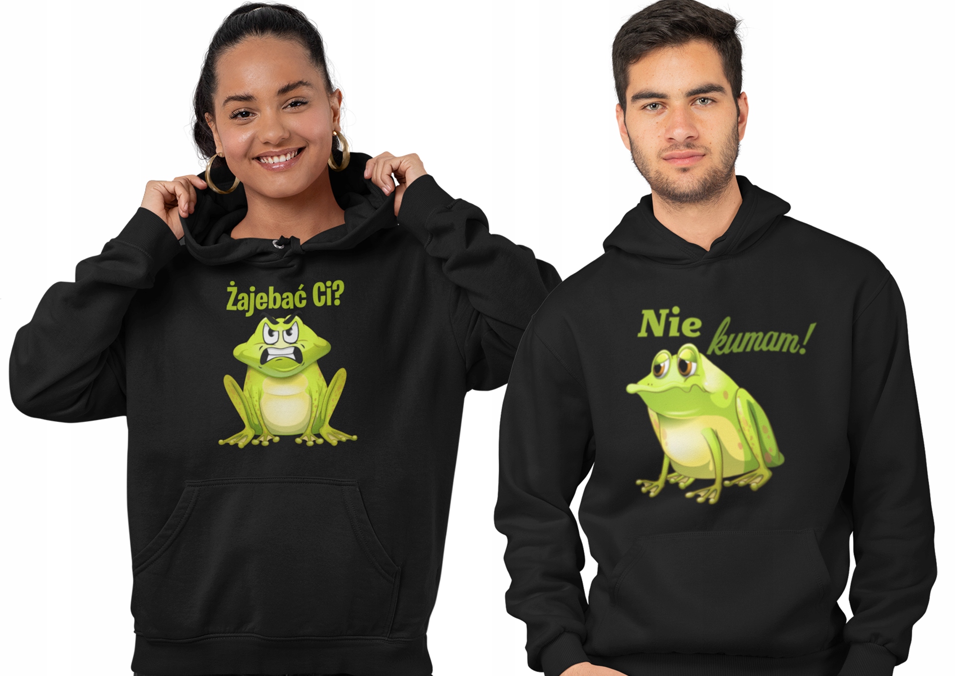 

Bluzy Dla Par z kapturem Nie Kumam Żajebać CI