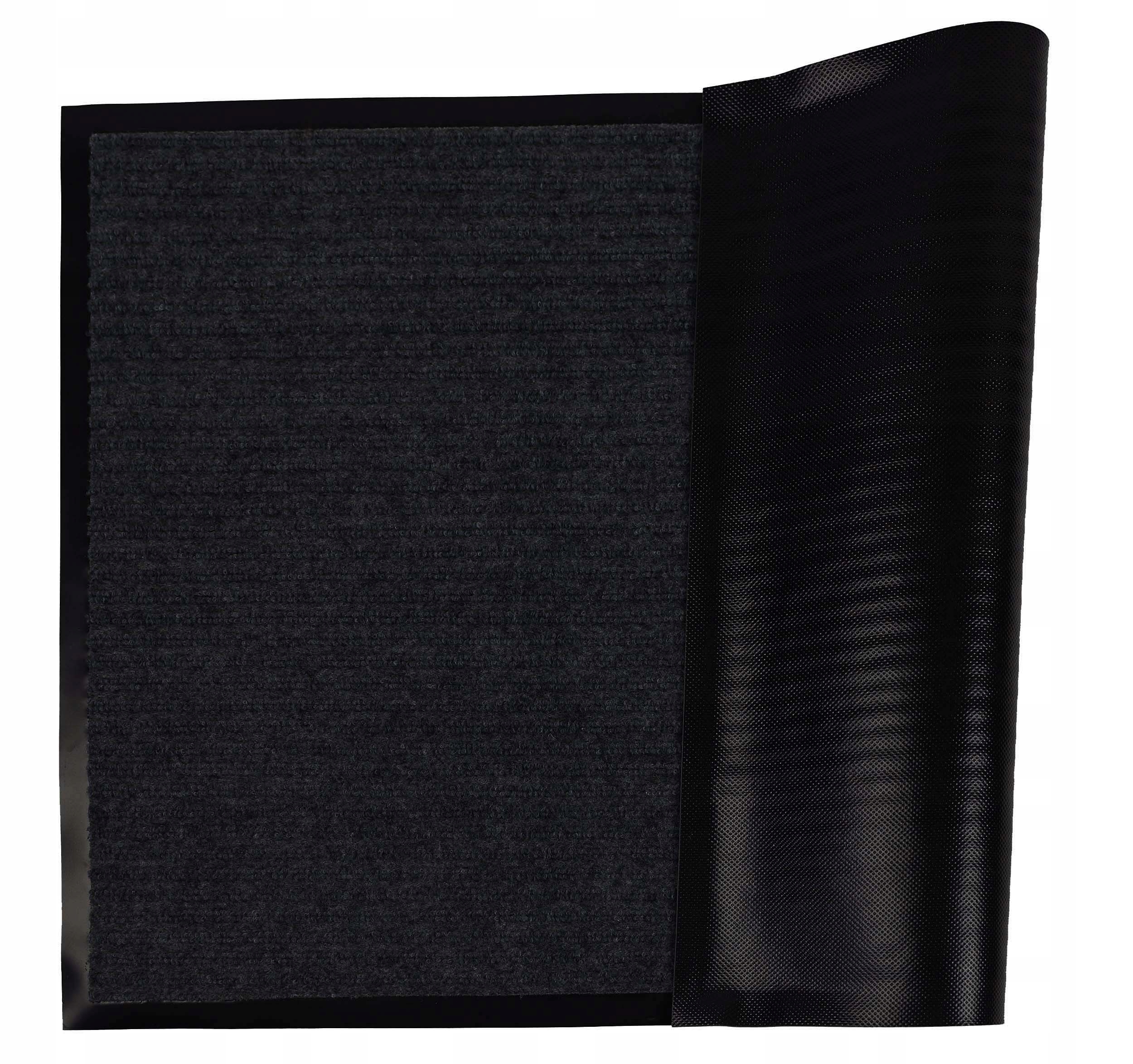 40x60 cm WYCIERACZKA CZARNA PRZED DRZWI PALERMO Materiał pvc tekstylna