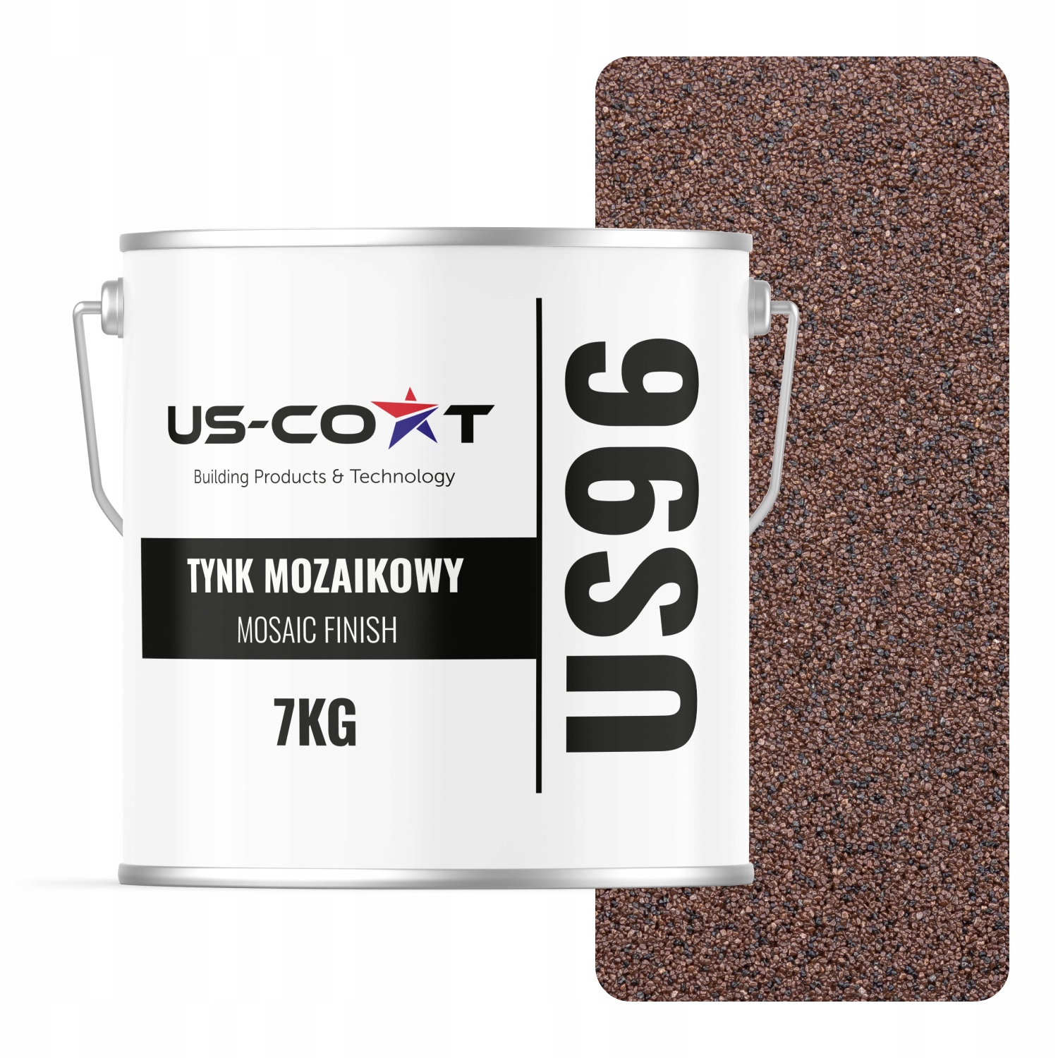 Mozaiková Omítka Mozaika 7KG Hnědá Tmavá M81 Ozdobná Pryskyřičná Prémiová