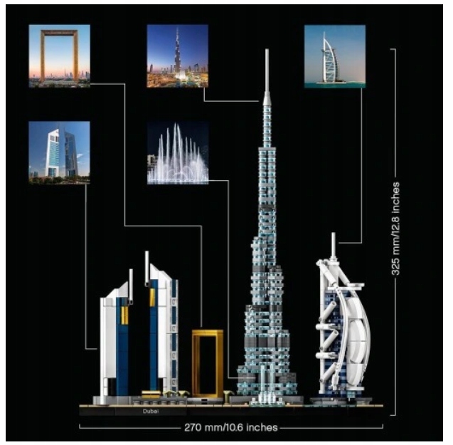 LEGO 21052 ARCHITECTURE DUBAI - DUBAJ Wiek dziecka 16 lat +