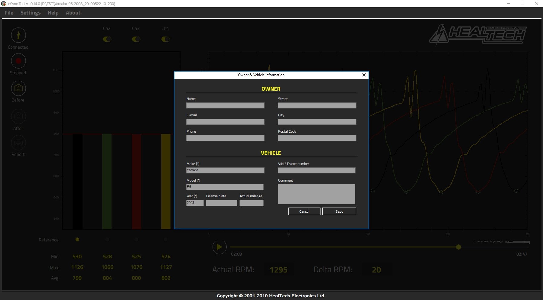 WAKUOMETR narzedzie do synchronizacji przepustnic Vehicle Match universal product