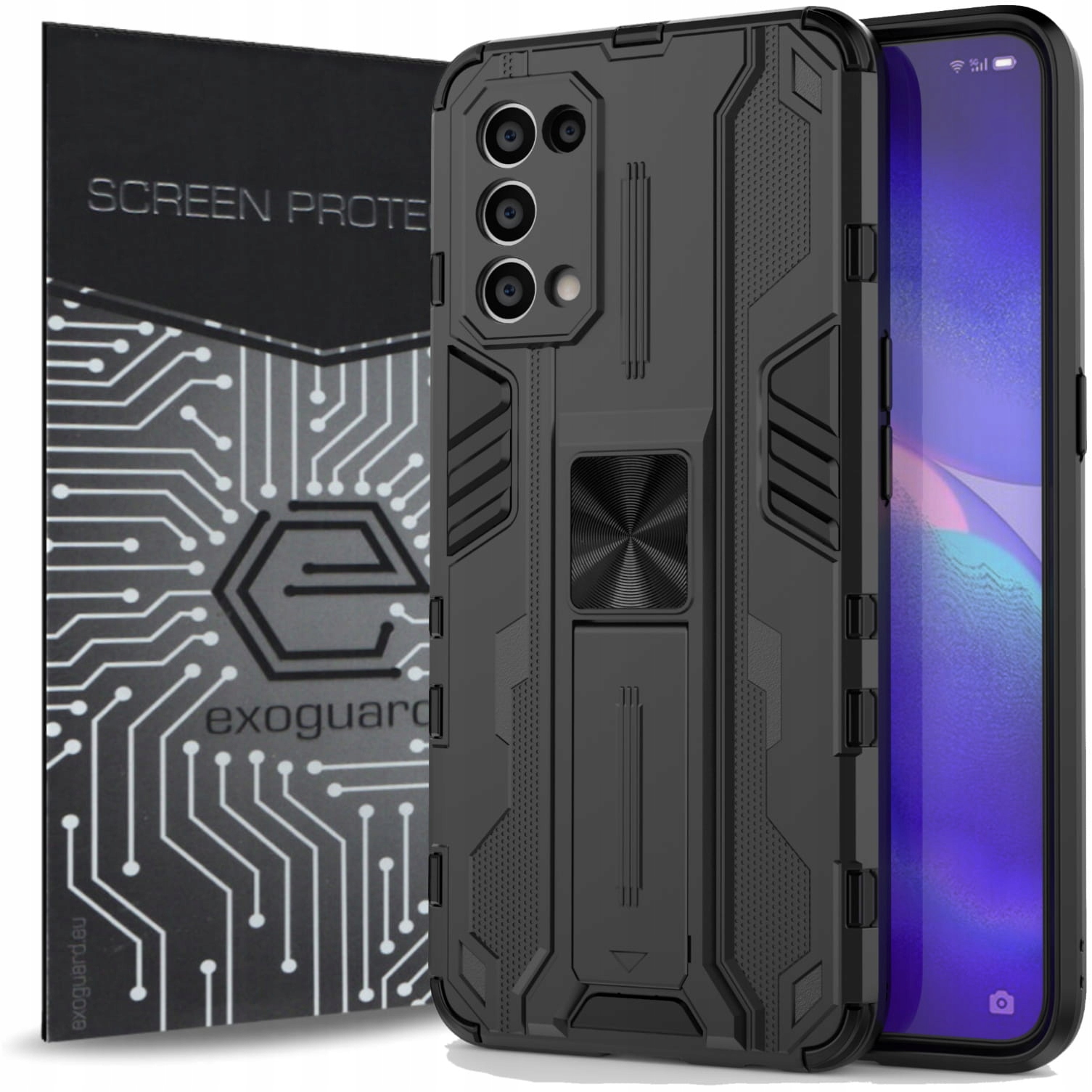 

Case Obudowa Etui Pancerne+szkło do Oppo Reno 5 5G