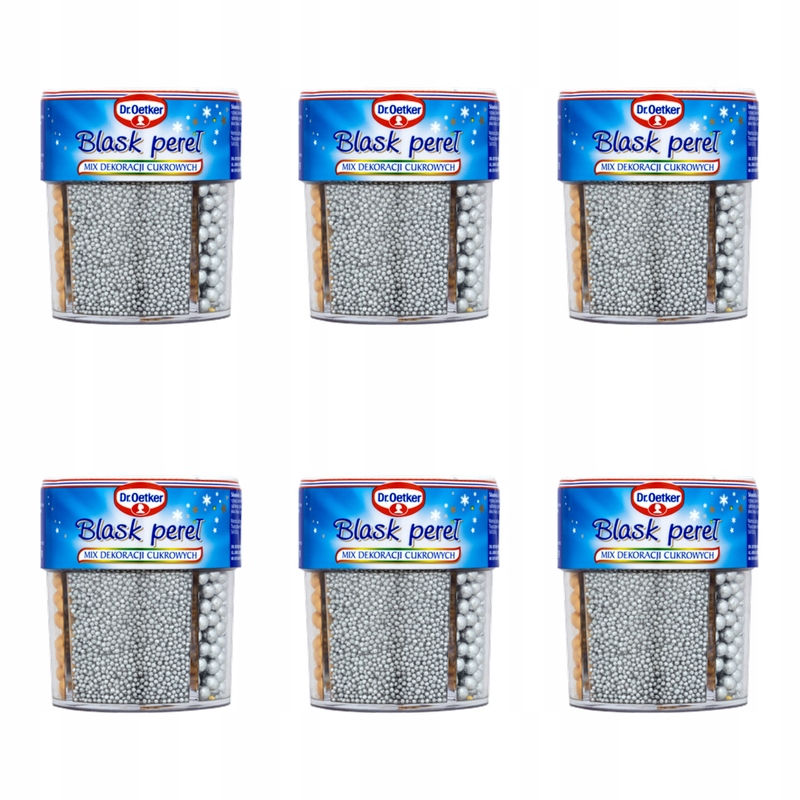 Dr. Oetker Lesk perel Mix cukrových dekorací 81 g X6