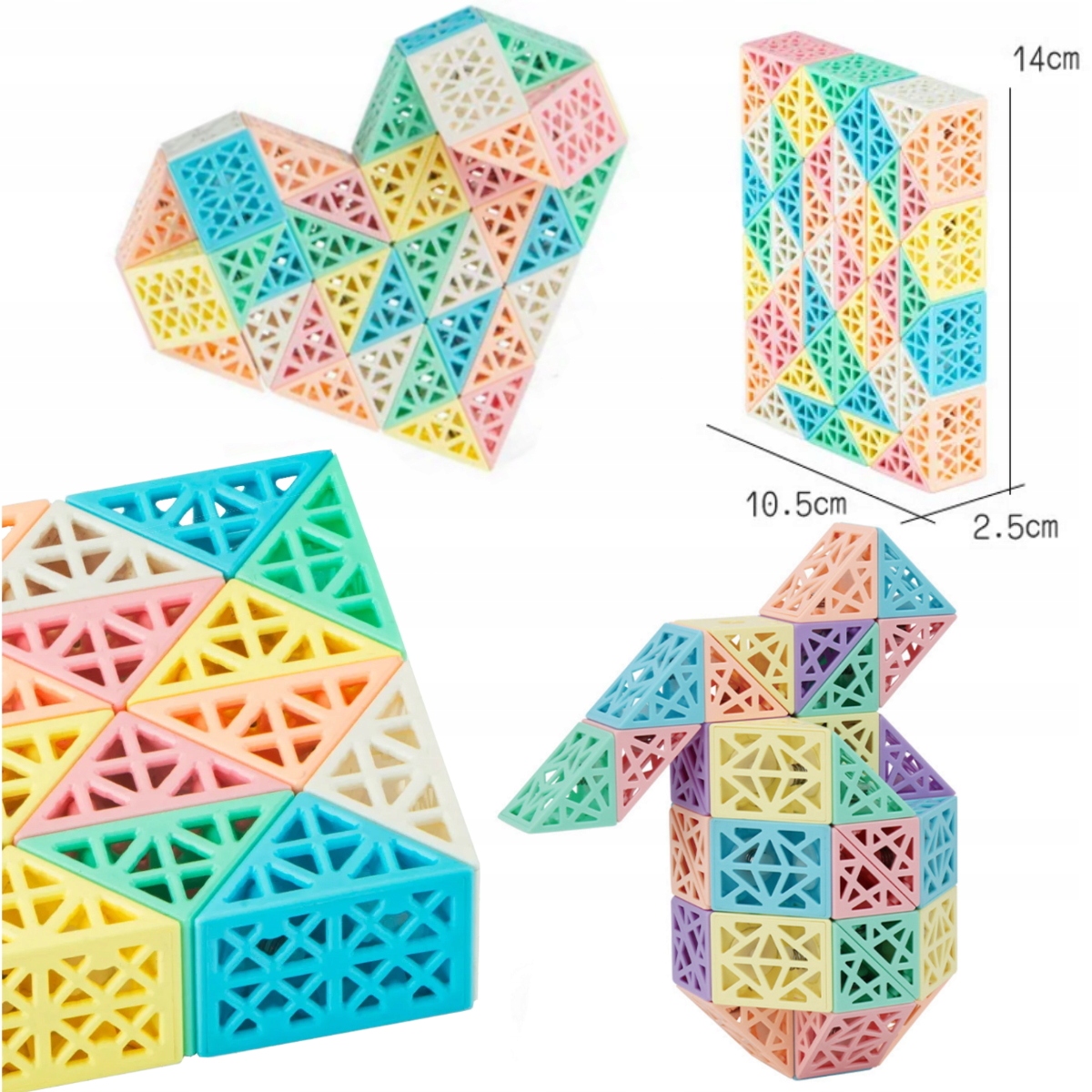 UKŁADANKA LOGICZNA MAGIC SNAKE AŻUROWY MAGICZNY WĄŻ 48 EL Certyfikaty, opinie, atesty CE