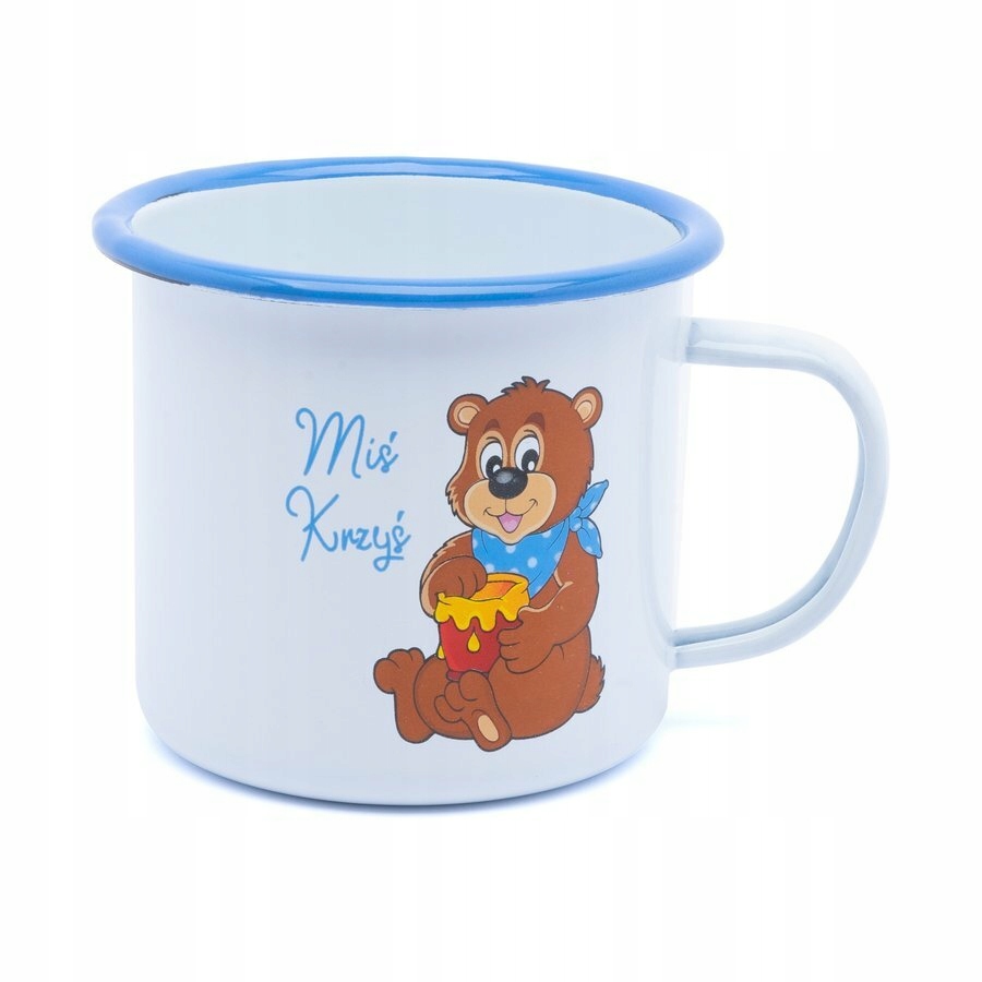

Turystyczny Kubek Emaliowany retro Tadar Miś 500ml