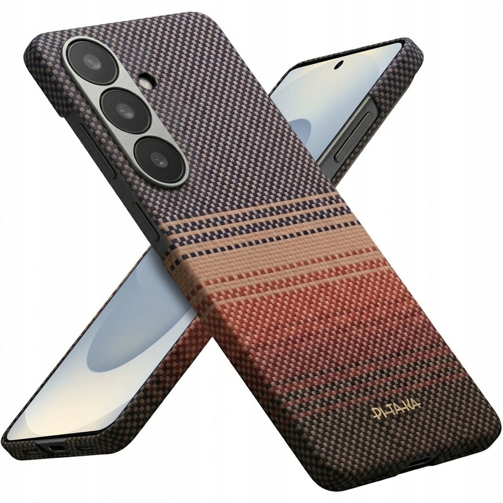 Pouzdro pro Galaxy S25 Pitaka Aramid Tactile Woven pro Magsafe zadní kryt tenké