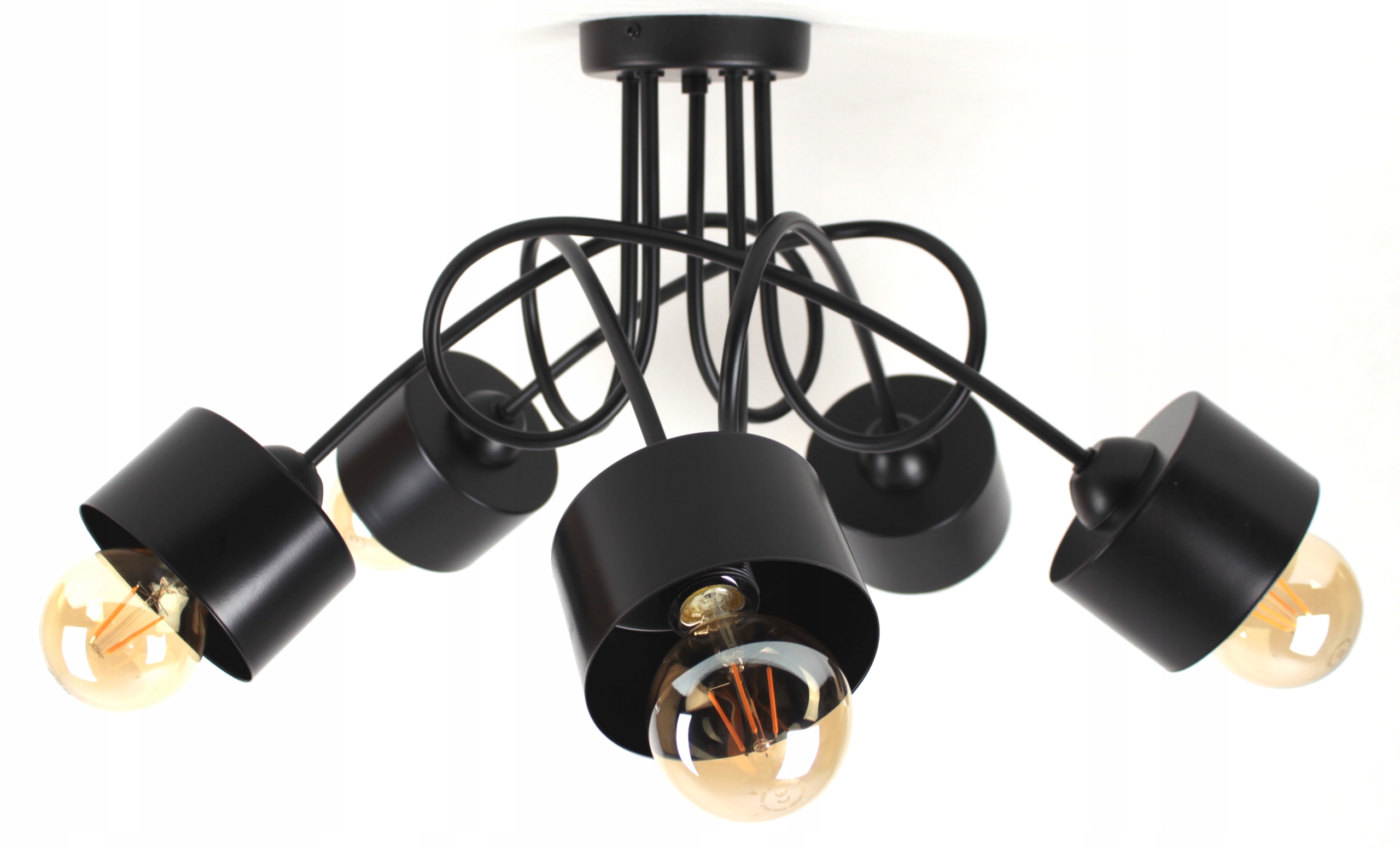 

Lampa Wisząca Sufitowa Żyrandol Plafon Edison Ring