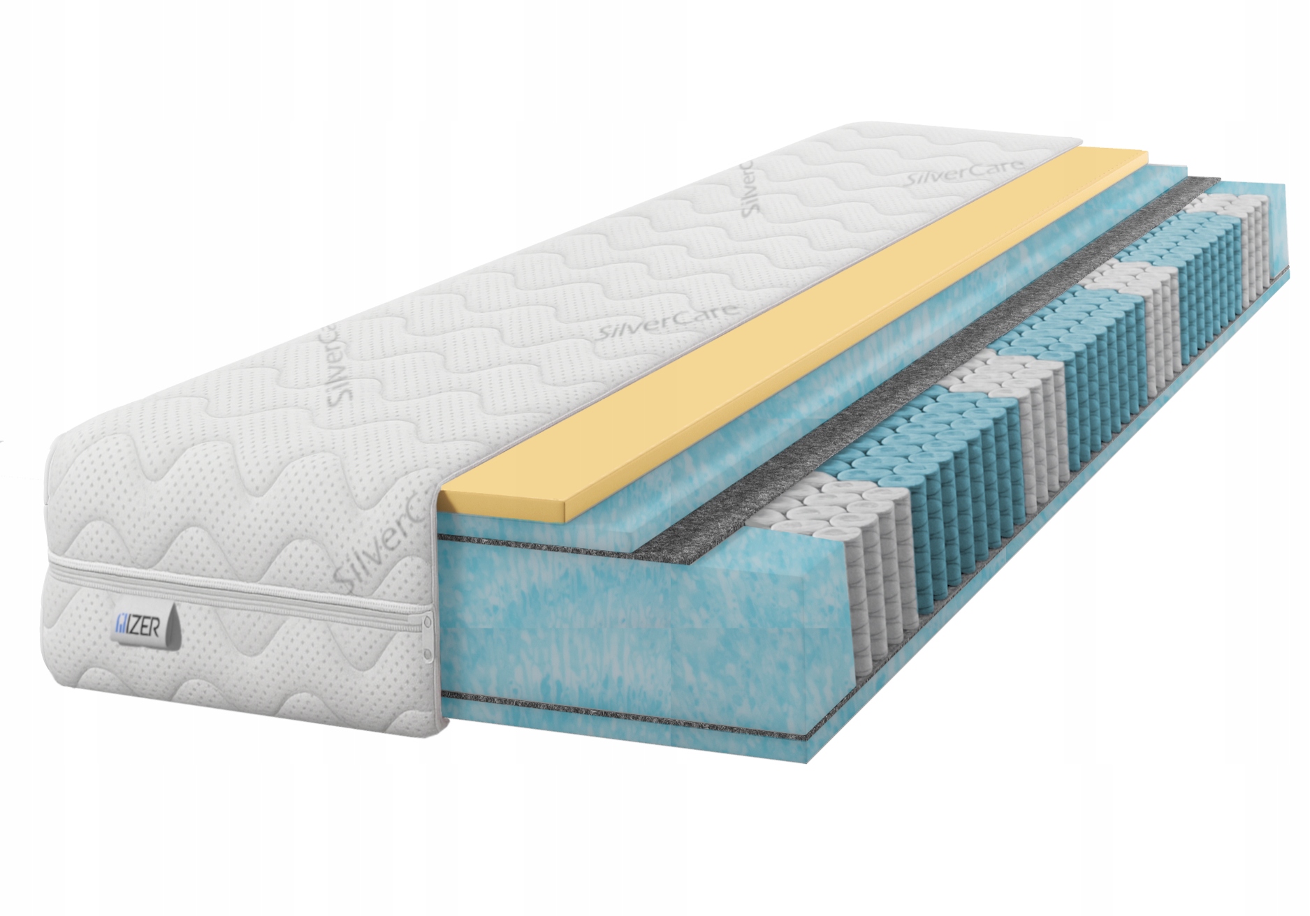 Pružinový matrac 90x200 Multipocket Visco T30 H2 H3 mäkký