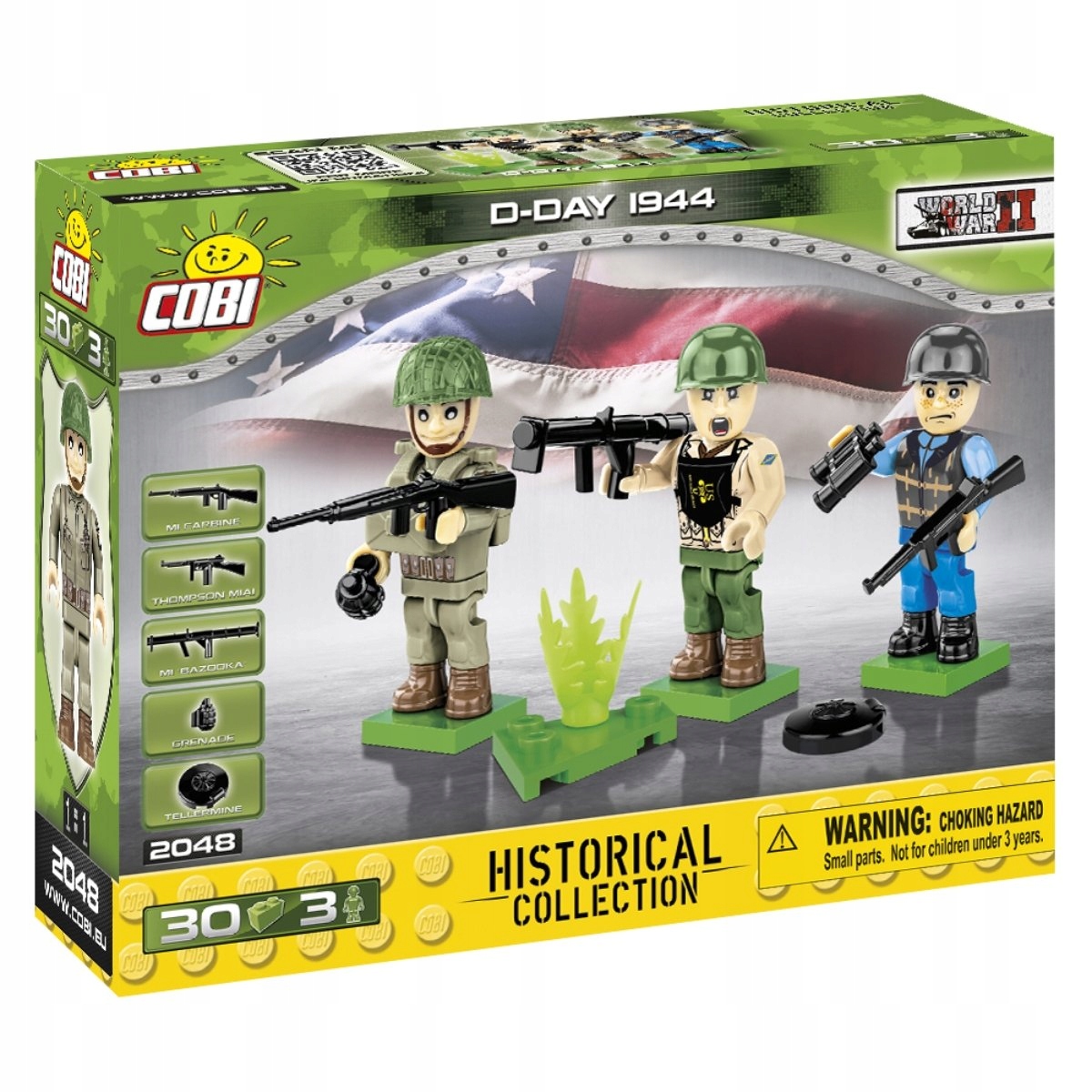 

Cobi 2048 Figurki Żołnierze Amerykańscy 1944 Omaha