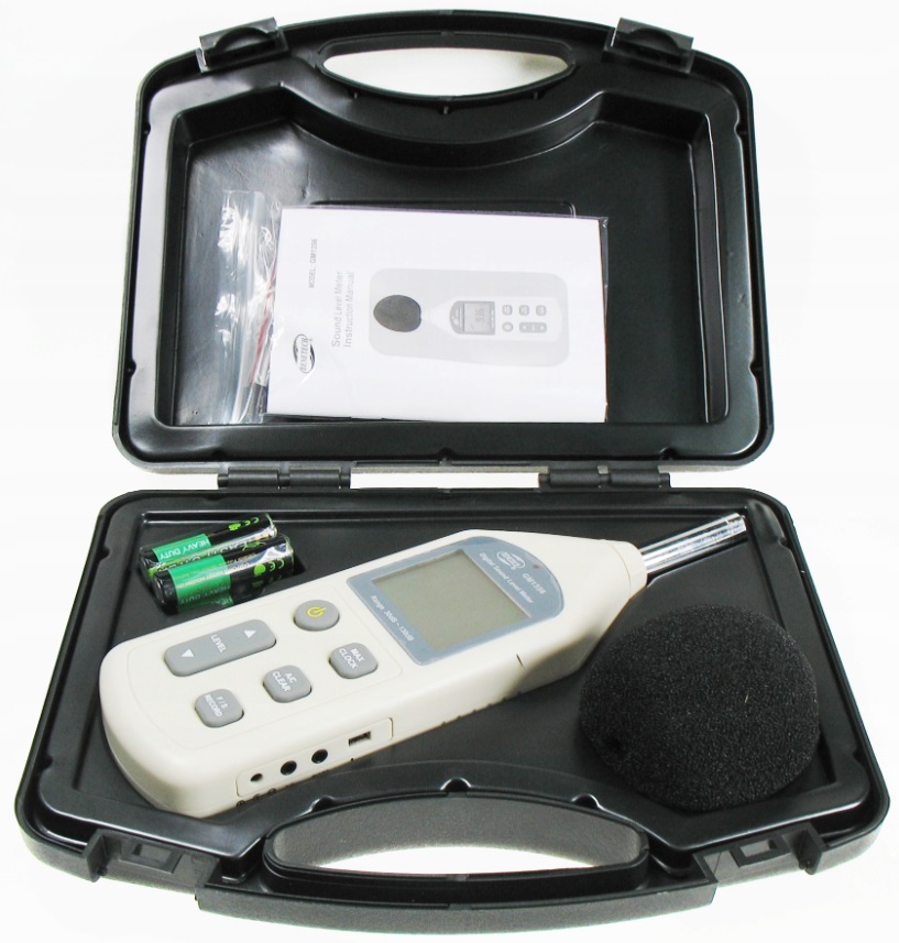 SONOMETR MIERNIK NATĘŻENIA DŹWIĘKU DECYBELOMIERZ HAŁASU USB PROGRAM PC Marka Benetech