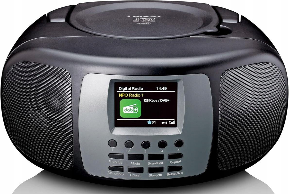 Boombox Přenosné Rádio Dab+ Fm Bluetooth Bt CD S Barevným LCD displej