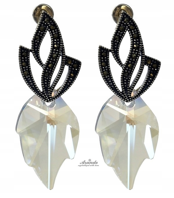 Krystaly Unikát Náušnice Moonlight Admire Stříbro