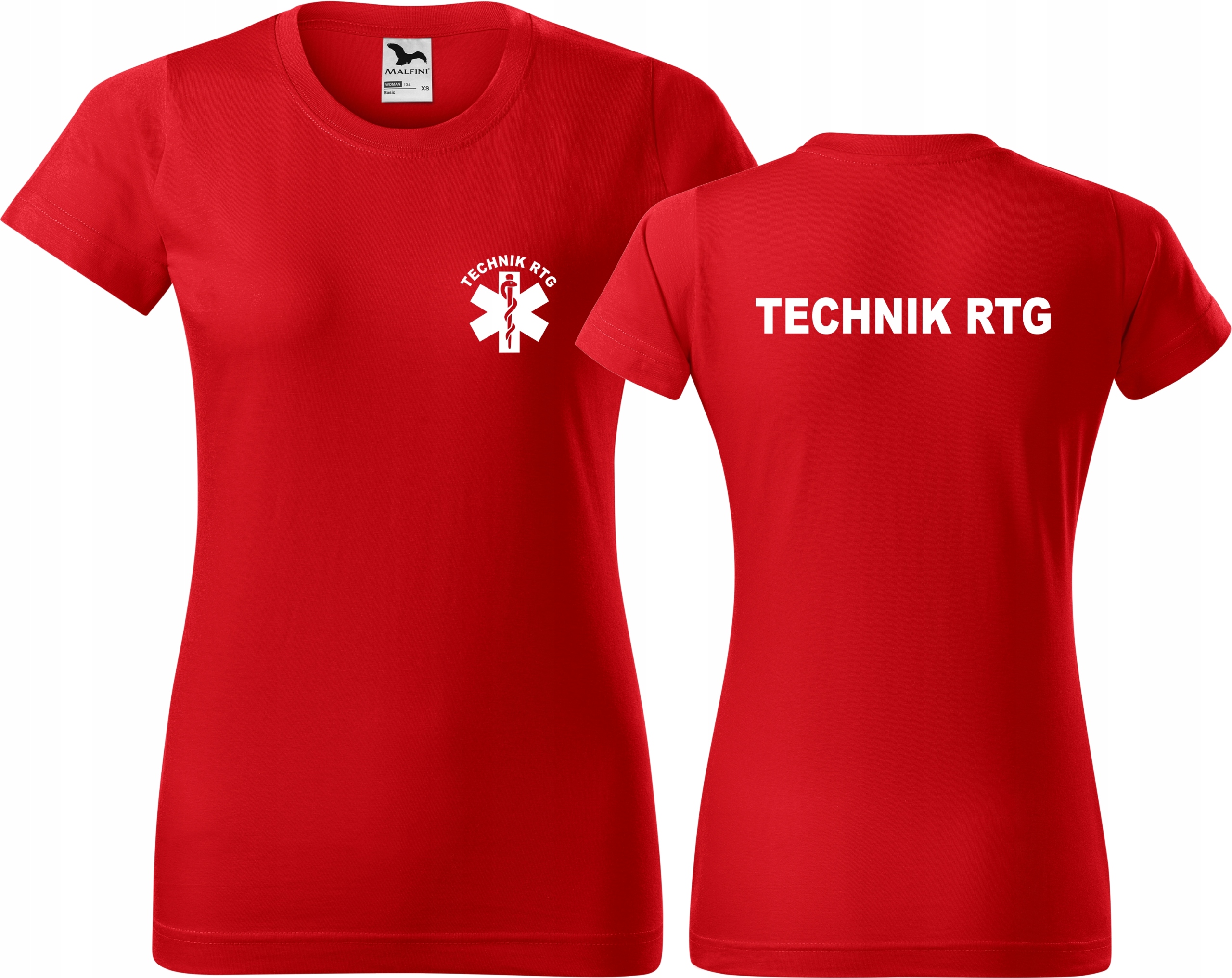 

Koszulka medyczna z nadrukiem Technik Rtg