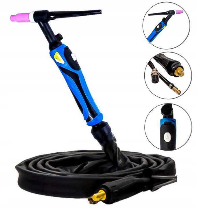 Držák Tig Hf Lift Magnum S Ventilem Pro Migomat Zástrčka 13 mm 35-50 SR26 WP26