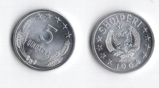 ALBANIA 1964 5 QINDARKA