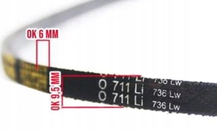 PASEK KLINOWY 710Li 732 NAPĘDU KOSIARKI CZKSI-0267 Kod producenta 0888