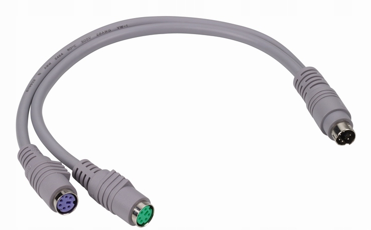 

Adapter Y Rozdzielacz gniazda PS/2 klawiatura/mysz