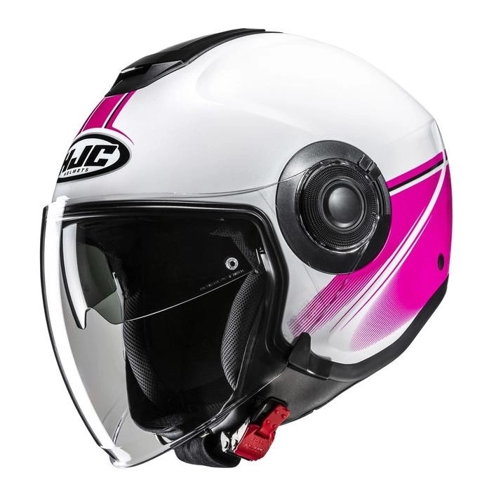 Motocyklová prilba Hjc I40N Vision White/pink biela ružová Darčeky