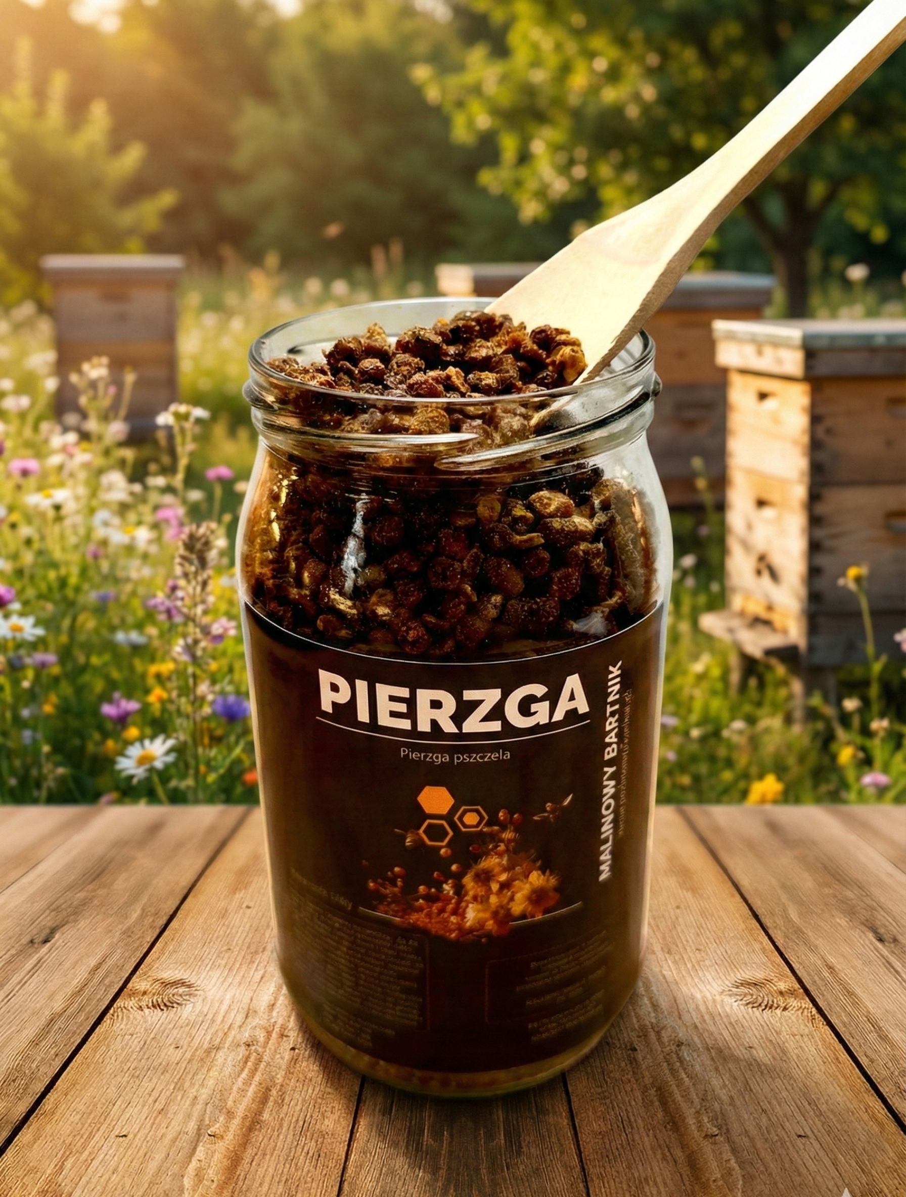 Perga Včelka 500 g – Pravá čerstvá – ve sklenici z vlastního včelína