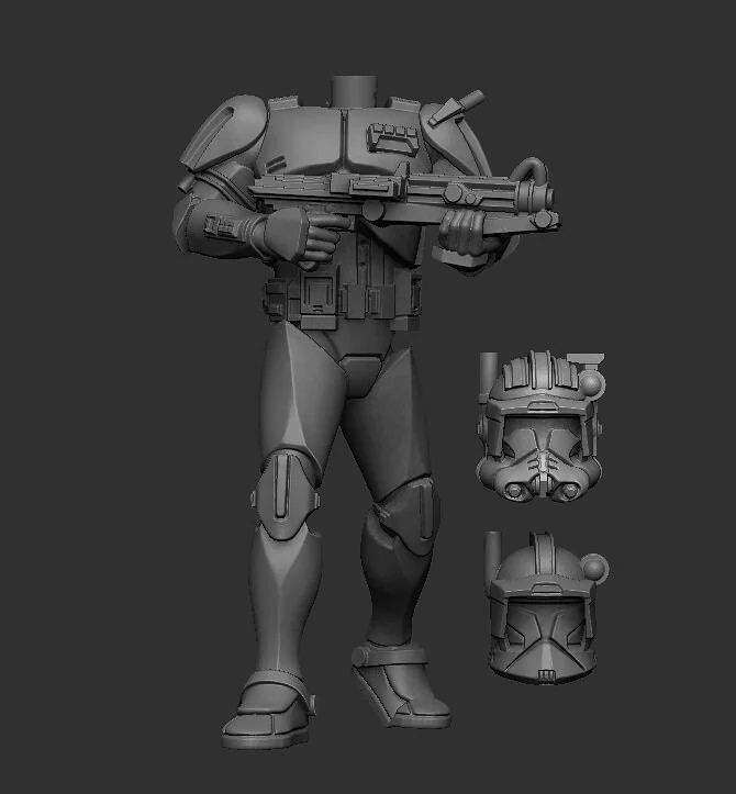 Airborne Commander model pasuje do gry StarWars Legion System Star Wars Legion