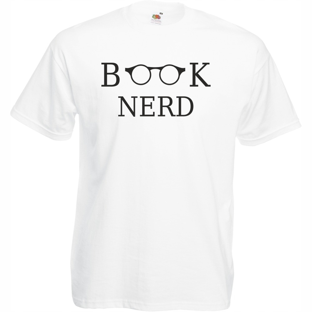 

Koszulka book nerd książkoholik S biała
