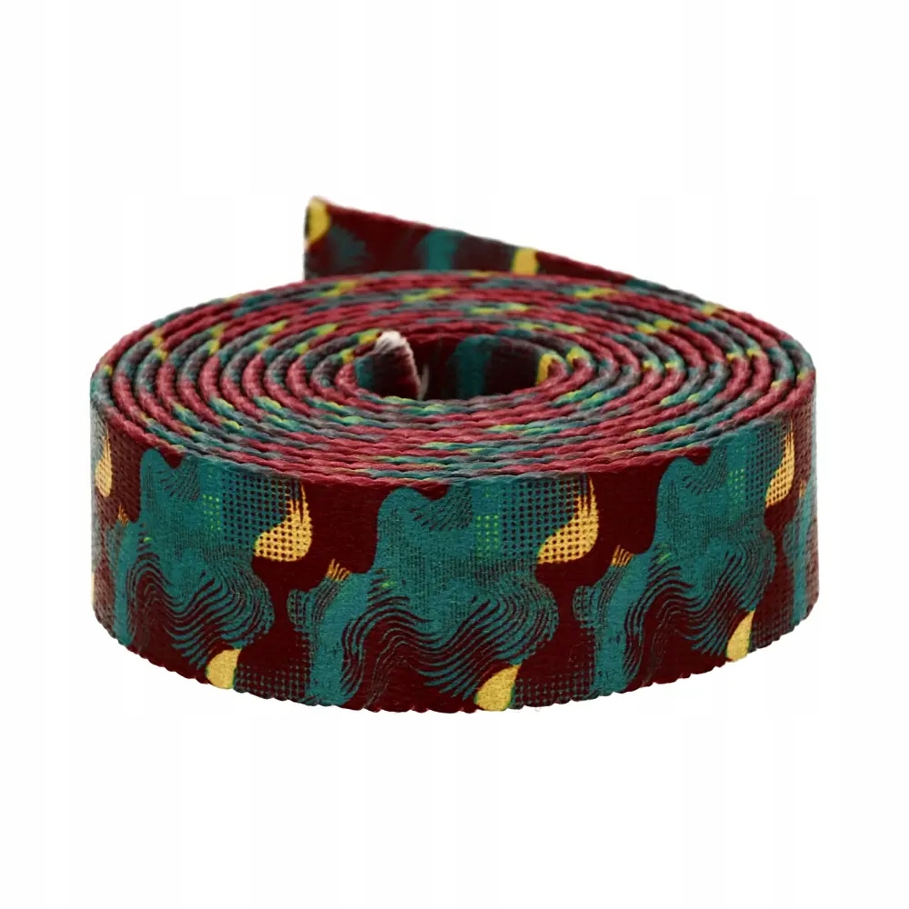 Popruh s potiskem Sublimace Jungle Waves 48 m hladká 1,3 mm 20 mm