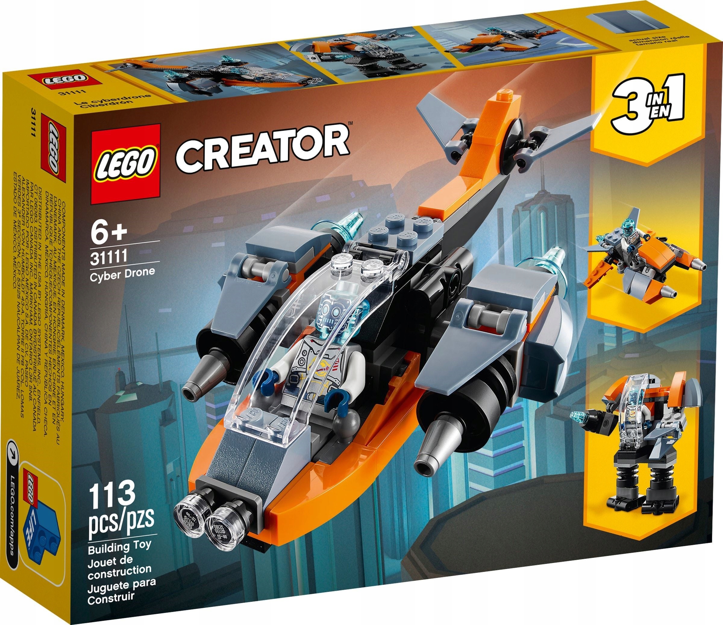 

Lego 31111 Creator 3W1 Cyberdron