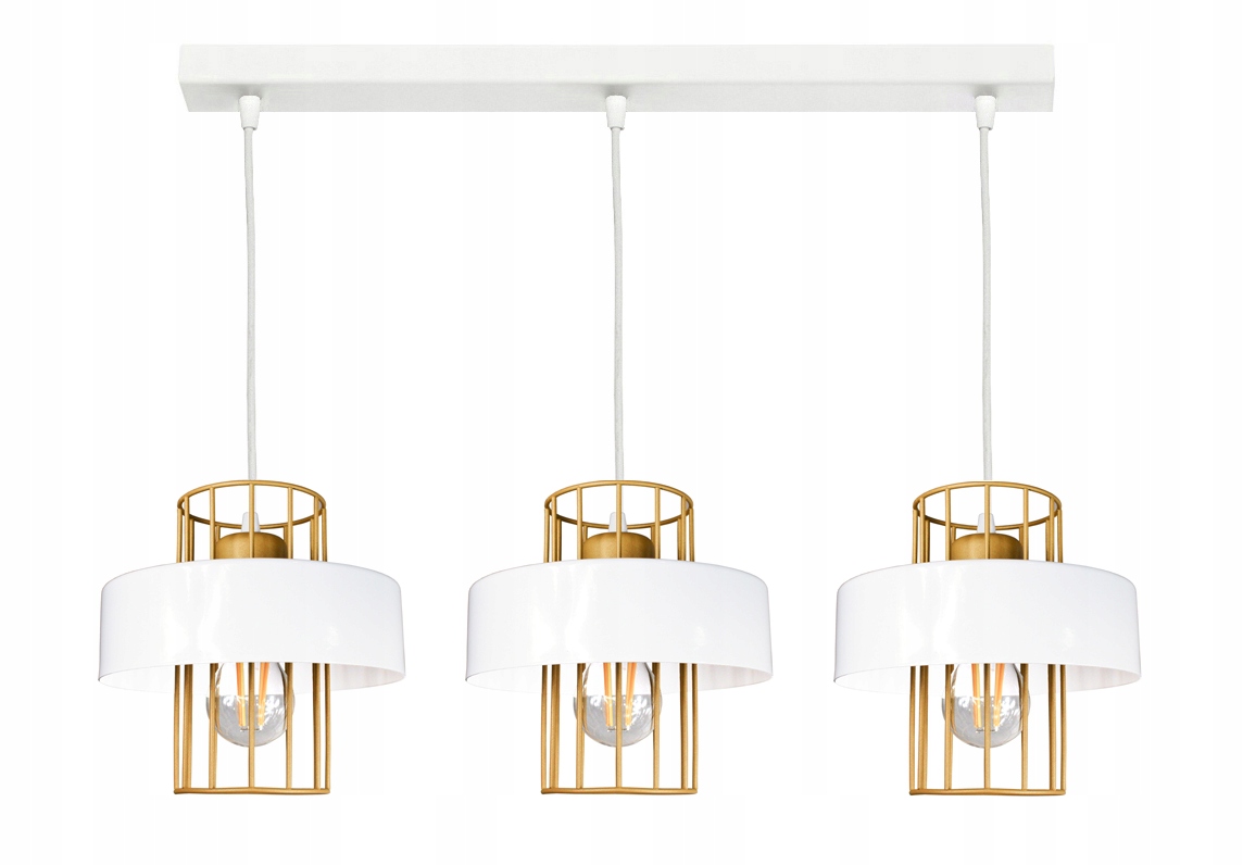 

Lampa Wisząca Sufitowa Loft Prestige 3 Złota