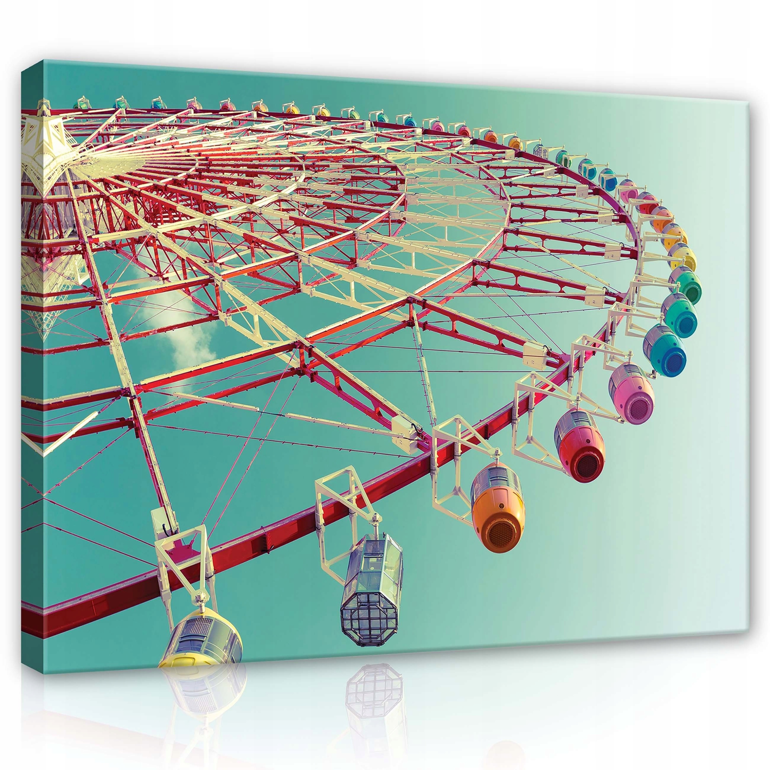 Obraz 100x75 Ďábelský mlýn zábavní park atrakce nebe léto radost retro