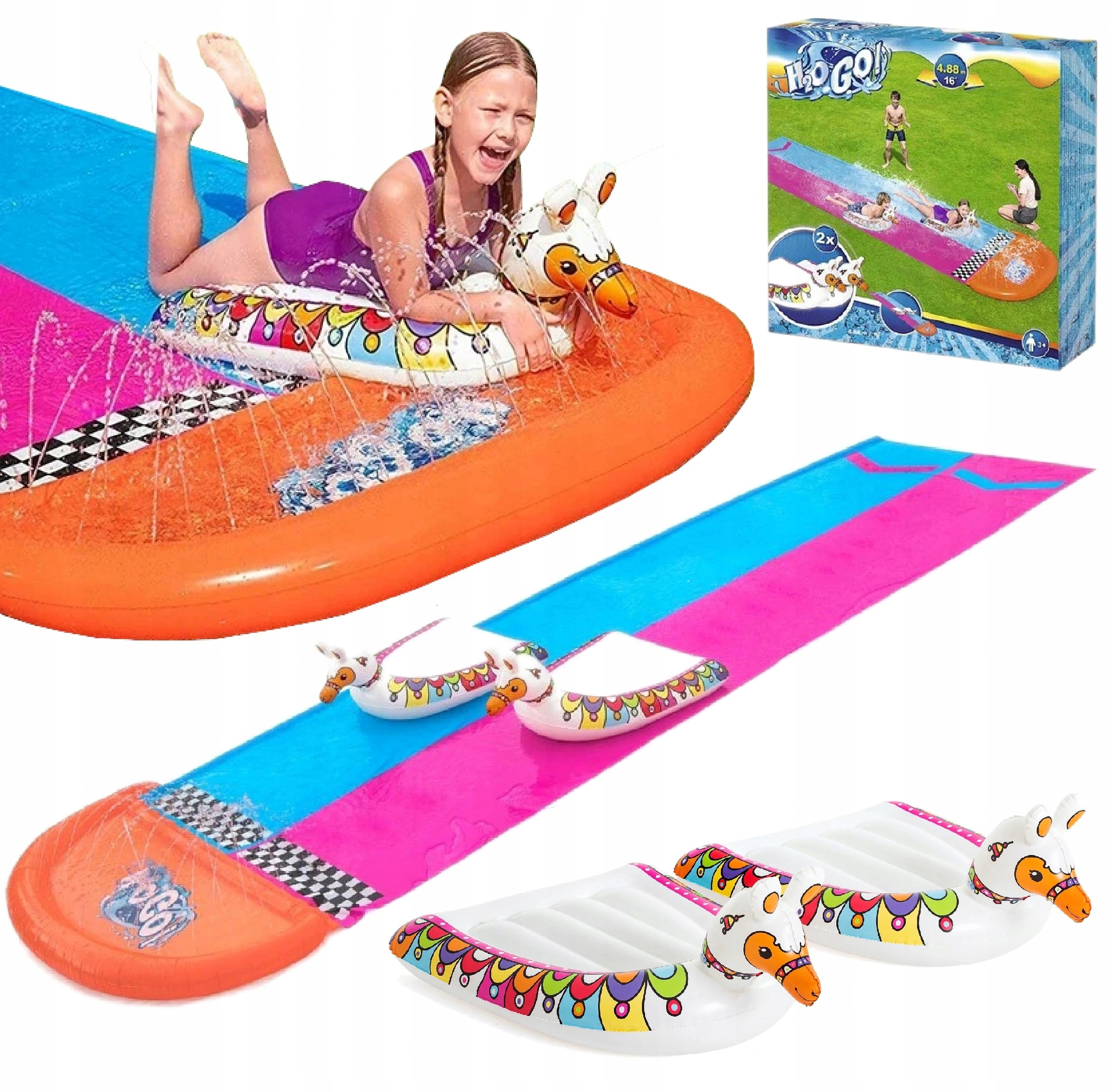 

Ślizg Wodny Lama H2OGO! 488 cm 2 os Bestway 52320