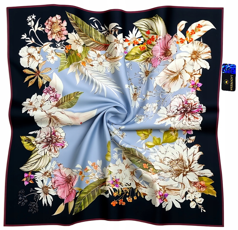 Hedvábný Šátek 100% Hedvábí Přírodní Morušová Kvalita Prémiová Značka+