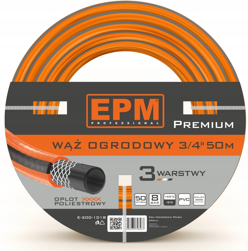 Vystužená Hadica Pre Postrekovacie Zariadenia 3/4 50 Mb Premium E-200-1018