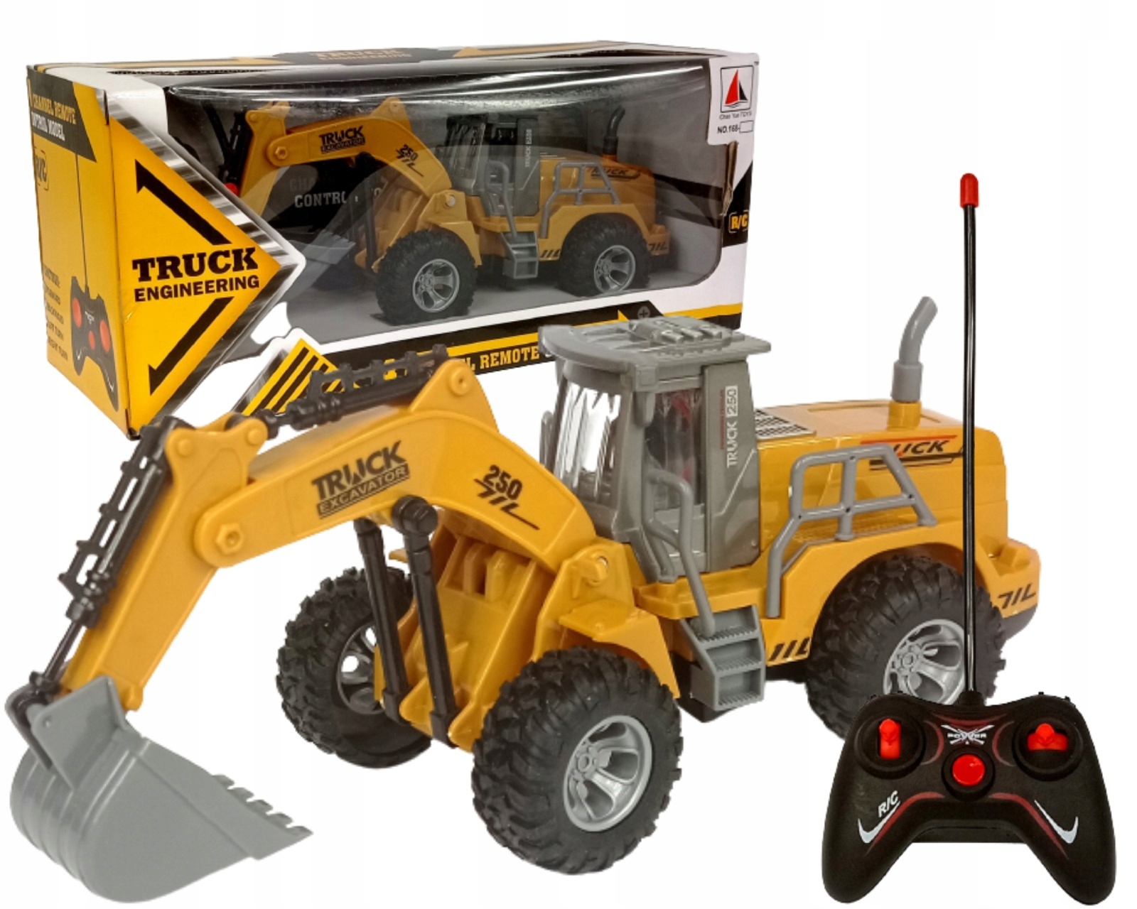 DUŻA KOPARKA ZDALNIE STEROWANA BULDOŻER SPYCHACZ na Pilota 1:30 Rodzaj pojazdu koparka