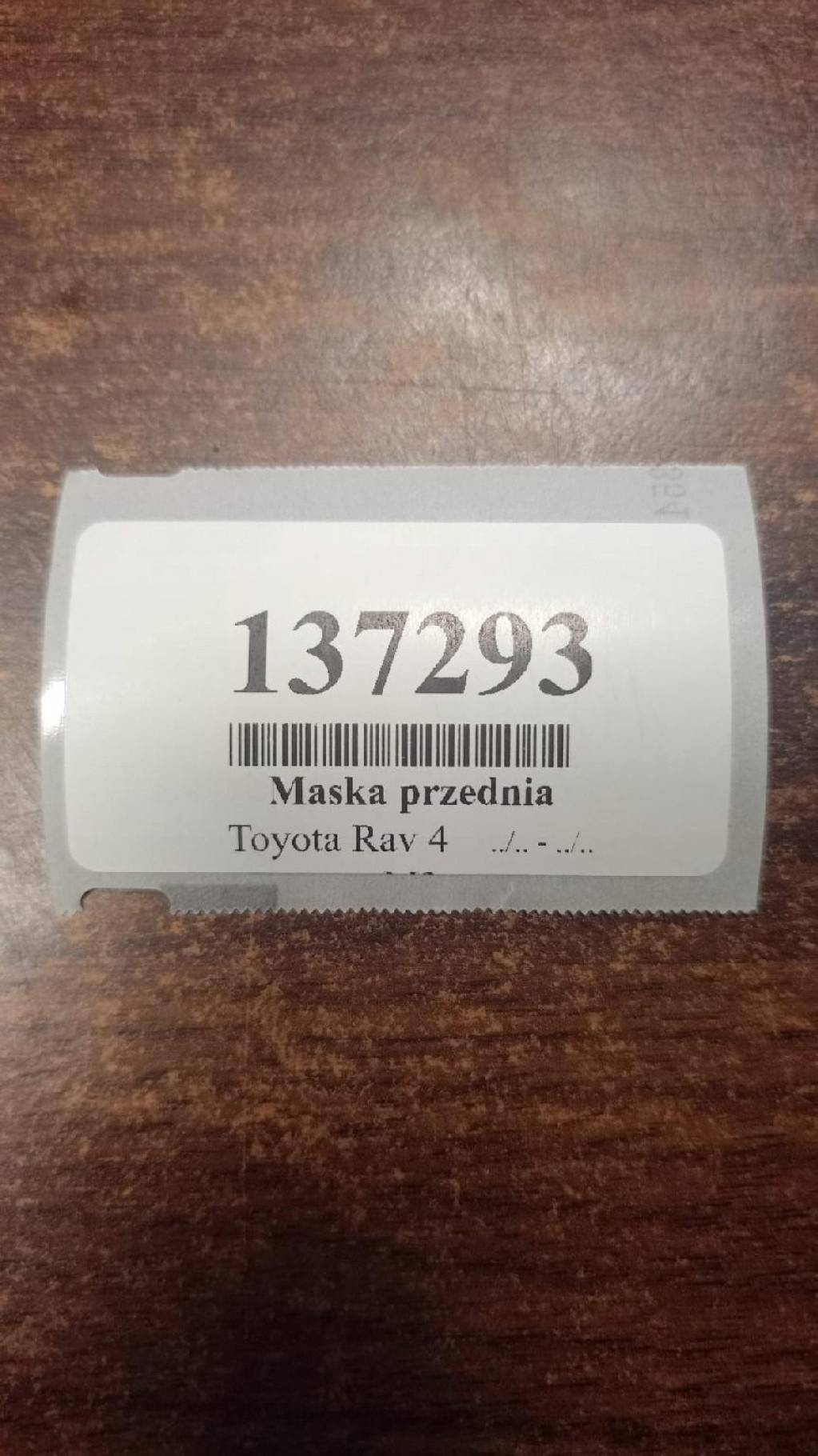 TOYOTA RAV4 bonnet