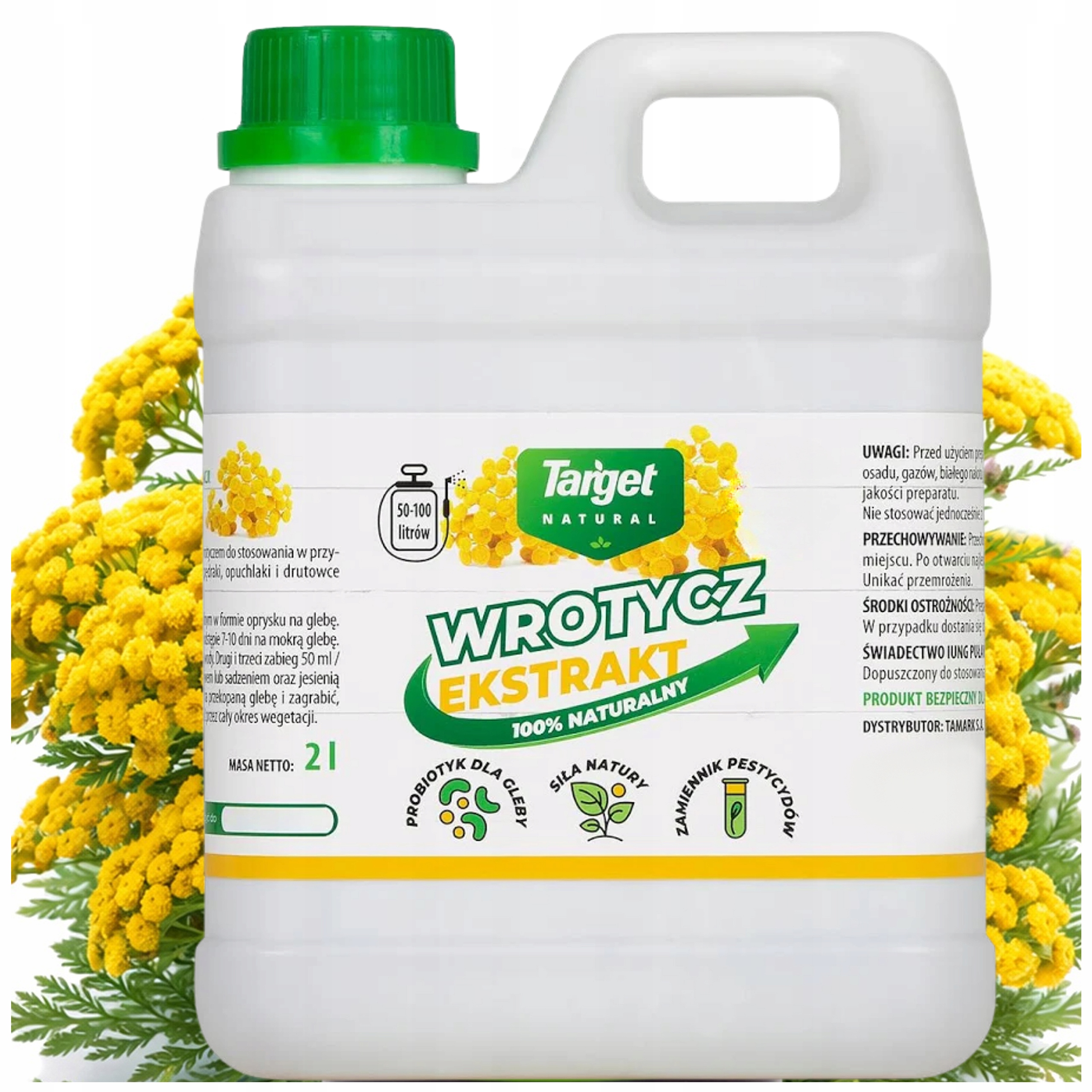 Wrotycz na pędraki nicienie opuchlaki drutowce naturalny ekstrakt Target 2L