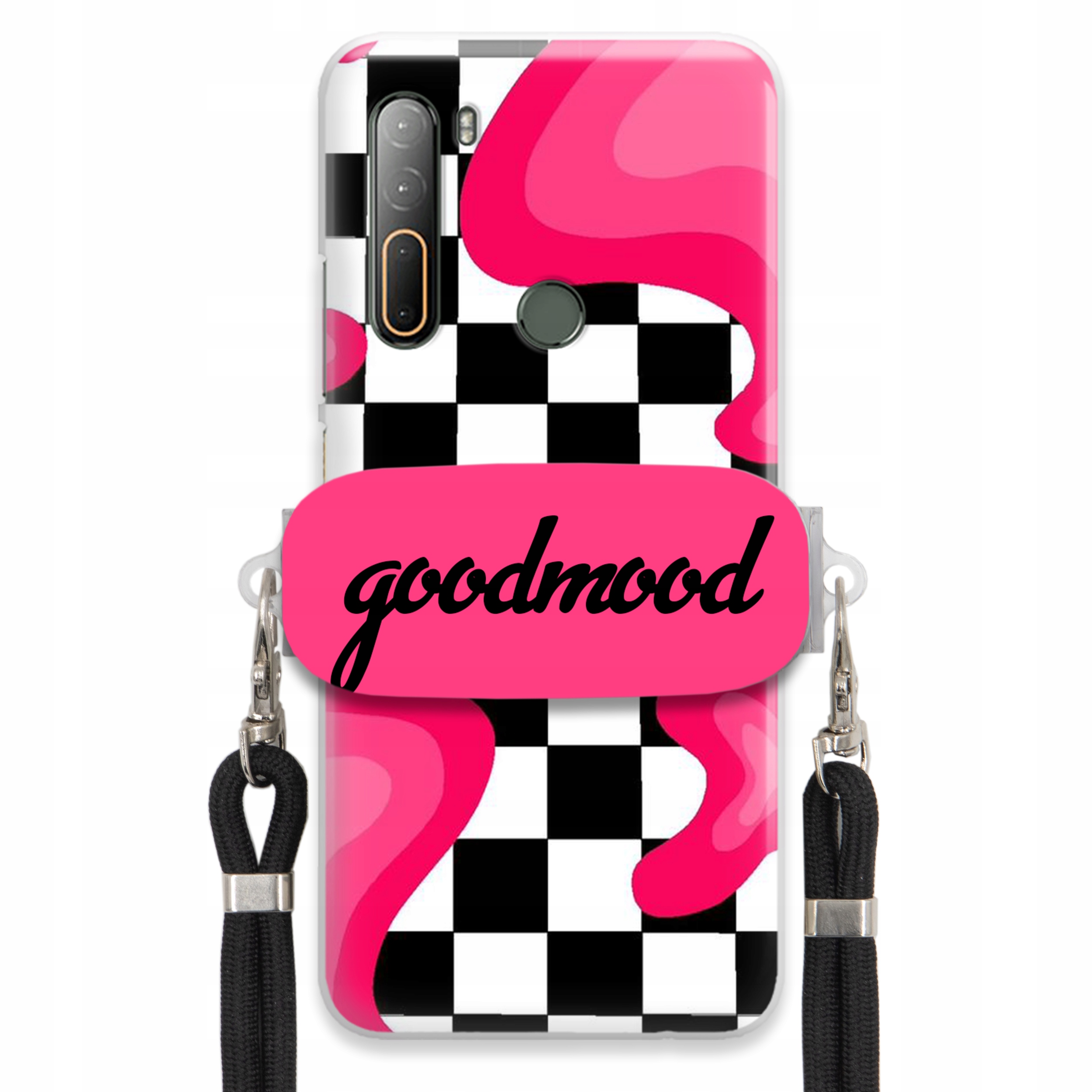 Puzdro Na Htc Desire U20 5G Sada Case Držiak Vodítko Čierna Pre Teen Splash