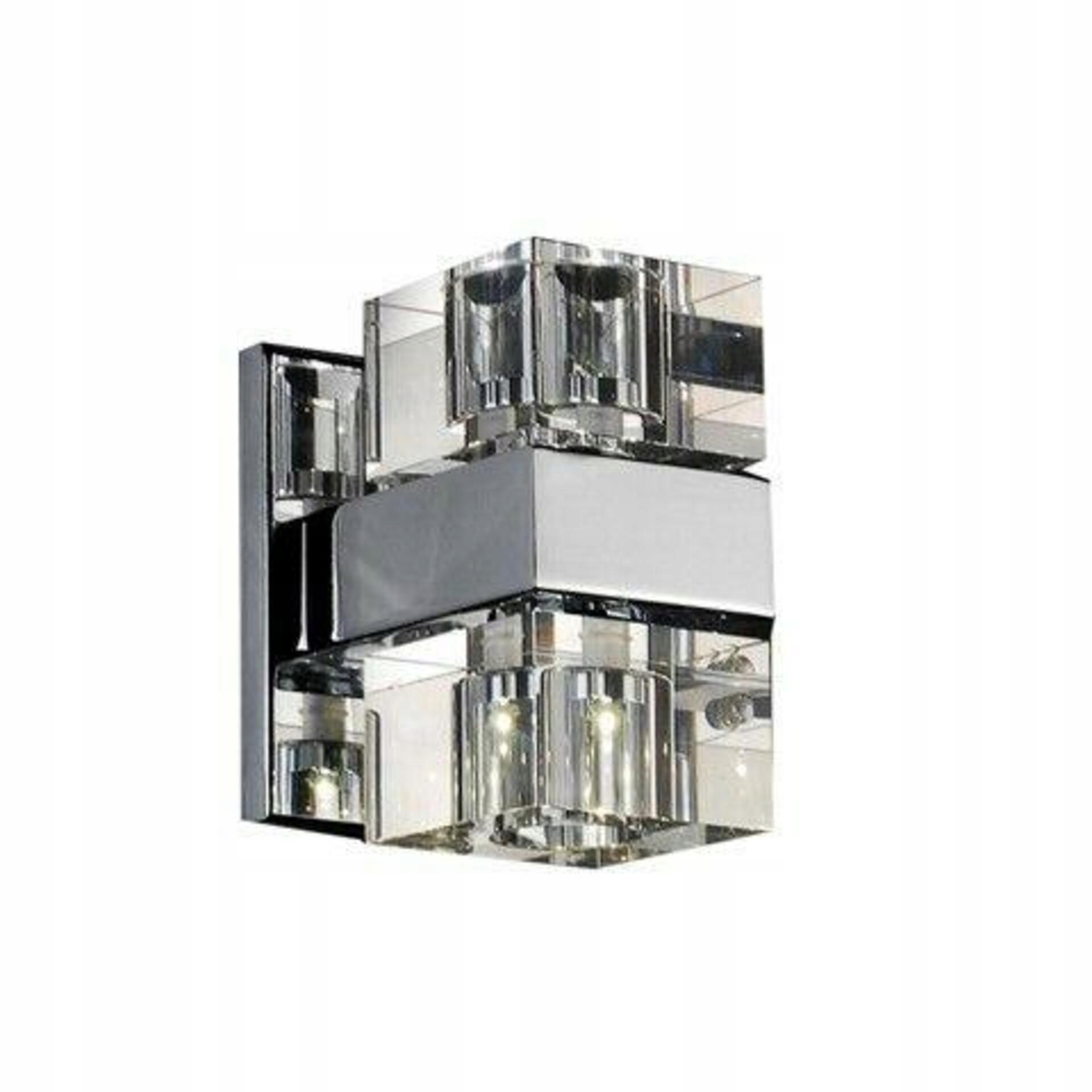 Nástenné svietidlo AZzardo Box 2 wall AZ0035 G4 2x20W 12V IP20 9cm chrómové