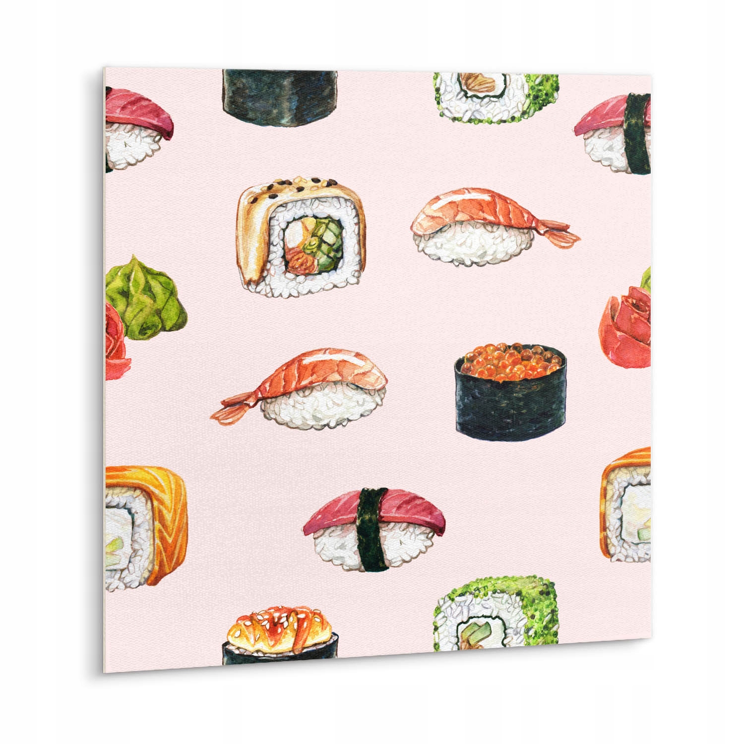 Snadná montáž! Samolepící Pvc dlaždice – 9 kusů 30x30 cm Kreslící Sushi