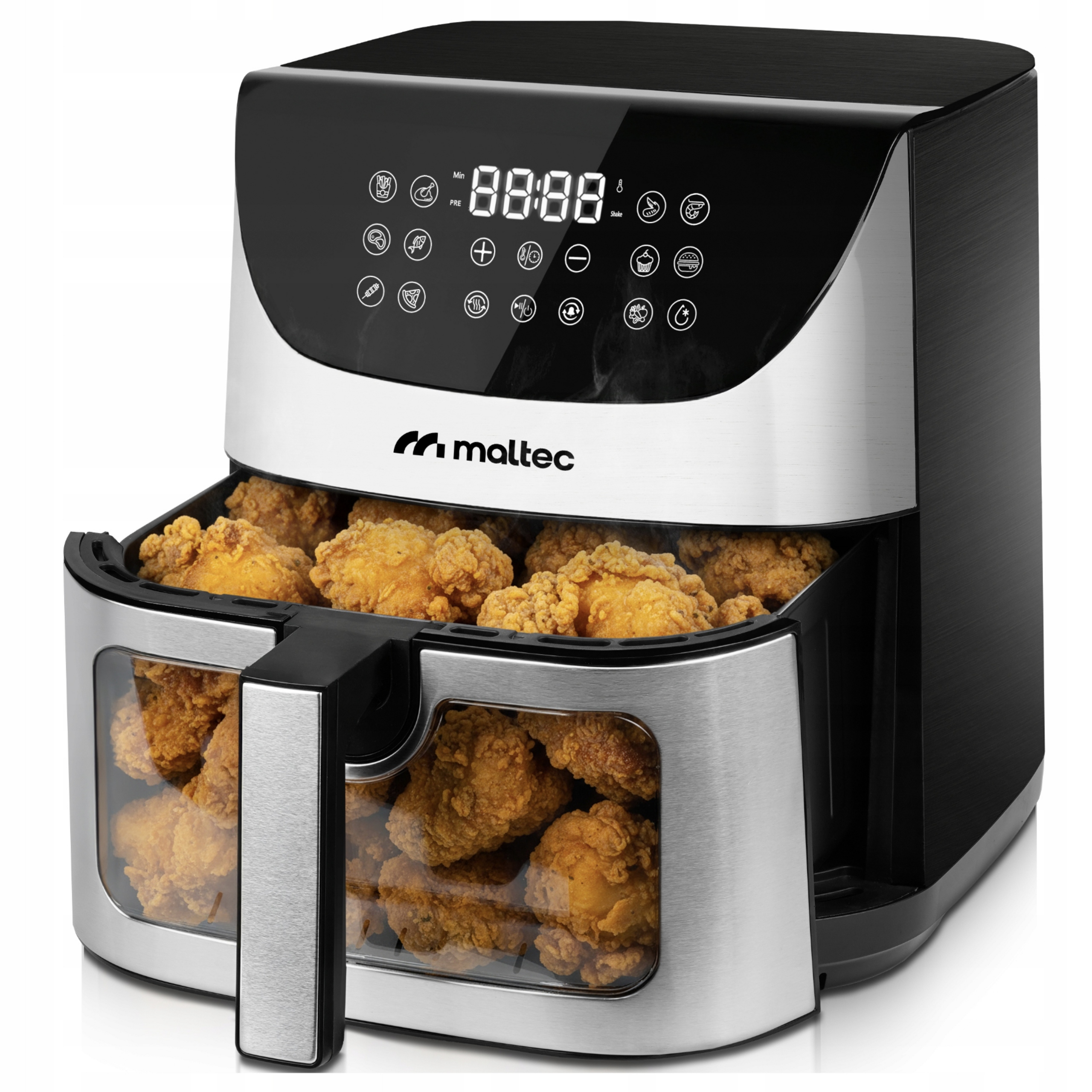 Frytkownica Beztłuszczowa 9L Frytownica Air Fryer Duża Mocna Okienko 1800W