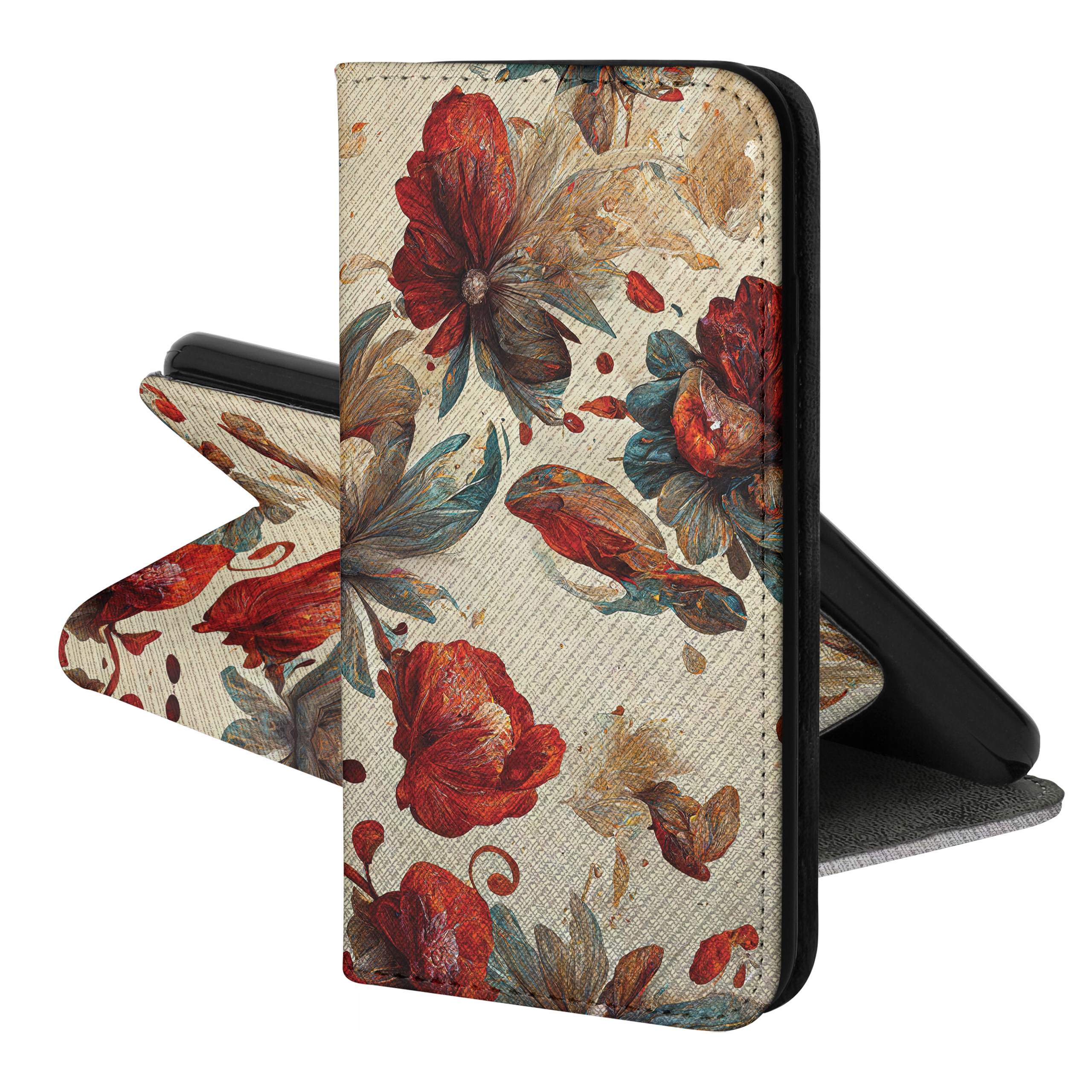 

Etui Magnet Do Samsung S21 Fe 5G Róże W Beżu