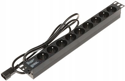 Zásuvková lišta 9 zásuvek PD-9/R-IEC