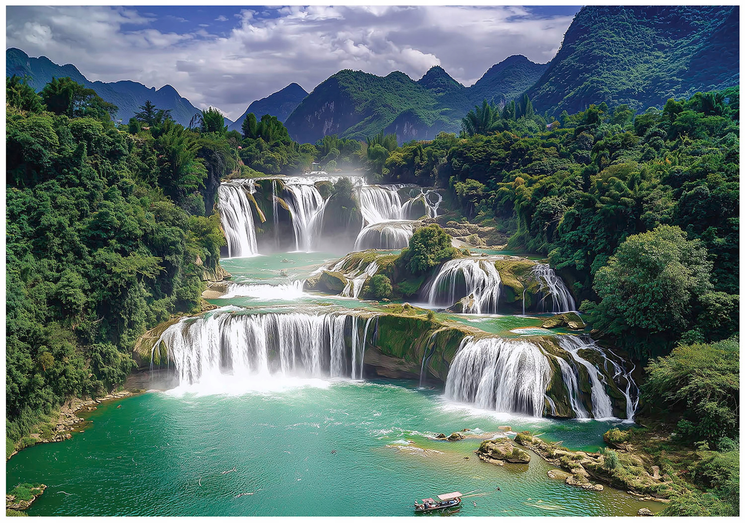 Fototapeta Zelená 3D Vodopád Tapeta Do Predsiene Salónu Kancelárie 300x210