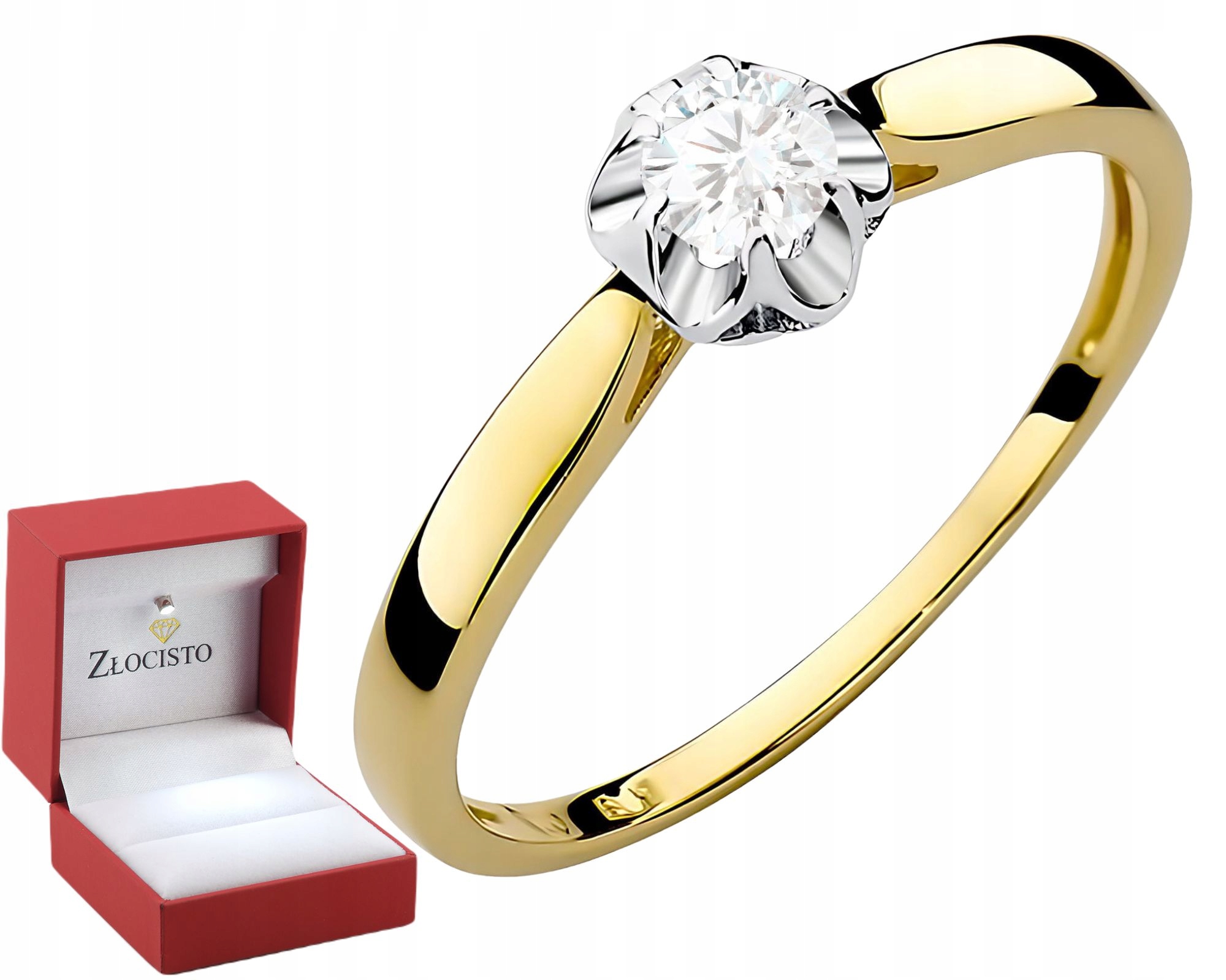 Prstýnek S Laboratorním Diamantem Glamour Styl