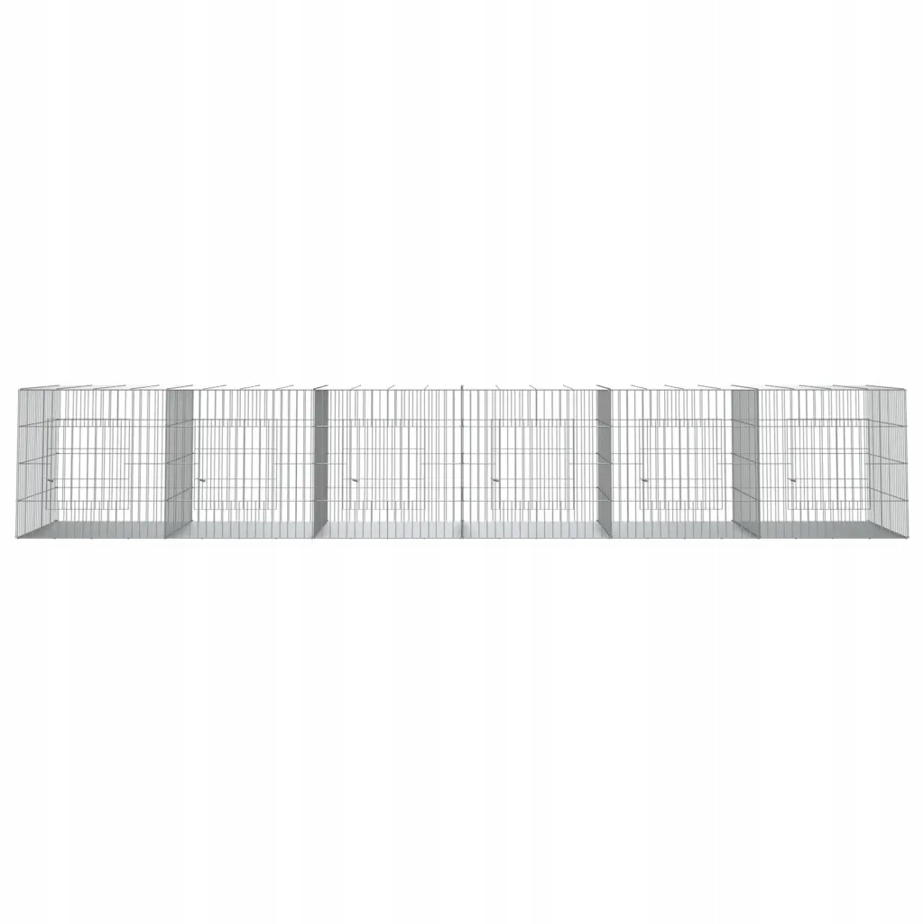 Levně Klec pro králíka, 6 panelů, 327x79x54cm, galvanizované železo