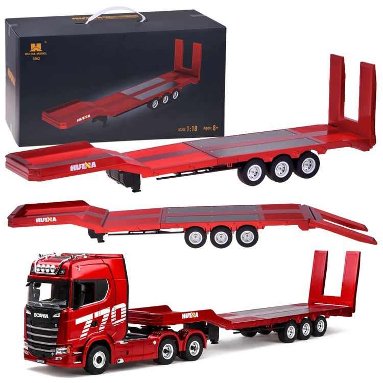Przyczepa Naczepa 1502 Zdalnie Sterowana do ciągnik Scania 1501 RC0789